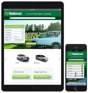 National Car & Truck Sales Responsive Website